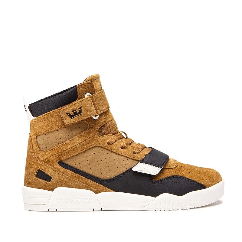 Supra Breaker Womens High Tops Shoes Brown UK 64FVU